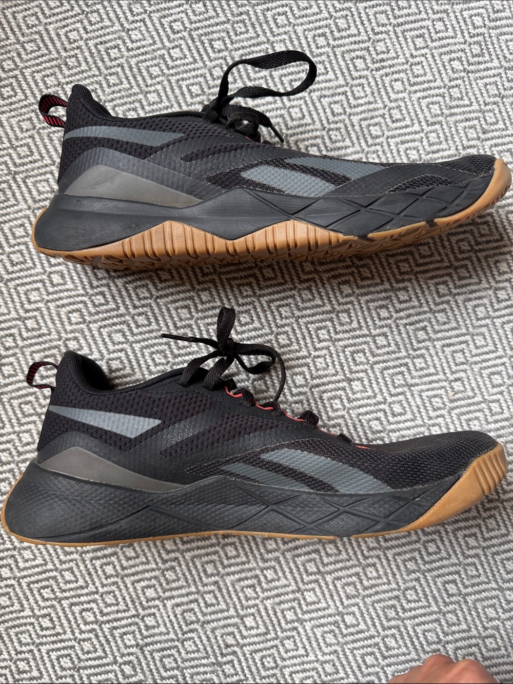 Reebok Men's Black Athletic Trainer with Red Accents - Picture 8 of 13